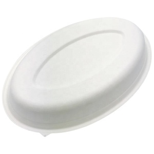 Bagazo Biodegradable de caña de azúcar, contenedor de alimentos, Bol ovalado, caja de contorneador Bio Lanch de 32oz para embalaje de alimentos - Product Image 6