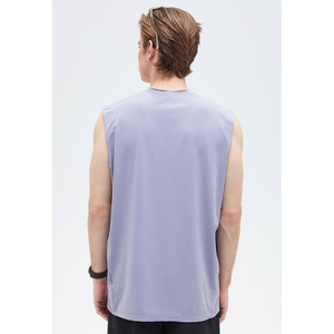 Débardeur de sport pour homme, respirant, à séchage rapide, avec empiècements, logo personnalisé, graphique, pour la musculation - Product Image 2