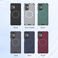 Coque de téléphone antichoc de luxe en TPU+PC avec anneau magnétique, prix usine, pour 17 Pro, compatible avec la charge sans fil magnétique