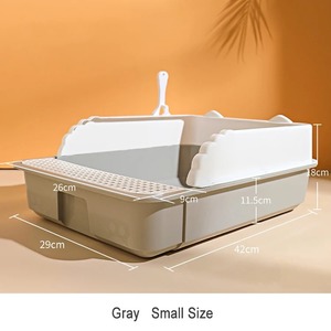 Fábrica de tomadas de mão para gatos, desodorante semifechado, caixa de areia para gatos, caixa de banheiro para gatos, simples e prática