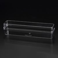 Boîte alimentaire rectangulaire jetable en PS transparent personnalisée Zhongyi avec pelliculage brillant pour l'emballage de gâteaux, d'aliments pour bébés et de sucre