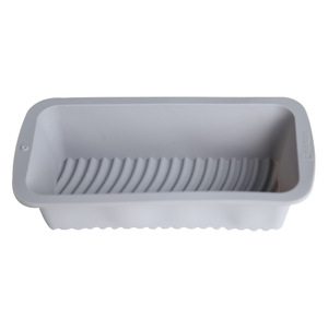 Molde rectangular de silicona para hornear, color gris, apto para horno, antiadherente, para hornear pan y pasteles - Product Image 1