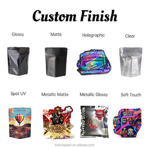 Buste <span class=keywords><strong>Mylar</strong></span> Premium da 3,5g in Stock, Antiodore, Richiudibili, Olografiche, con Taglio Esotico, Confezione Ziplock Personalizzata con Scatola - Product Image 5