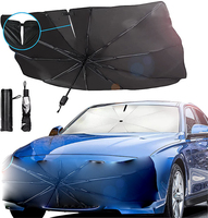 Pare-soleil pliable pour pare-brise de voiture, protection solaire pour vitre avant de voiture
