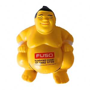 Pelota antiestrés personalizada en forma de sumo de PU con impresión de logotipo personalizado para regalos promocionales, juguete antiestrés - Product Image 2