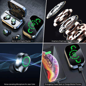 YD03 Nouveaux Écouteurs Tendance Meilleure Vente V5.4 Auriculares Power Bank TWS Intra-auriculaires Sans Fil avec Affichage LED Miroir de Batterie - Product Image 6