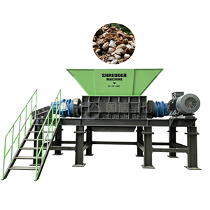 Broyeur à double arbre de haute qualité OEM pour le traitement des coques de noix de coco, machine à broyer les coques de noix de coco - Product Image 1