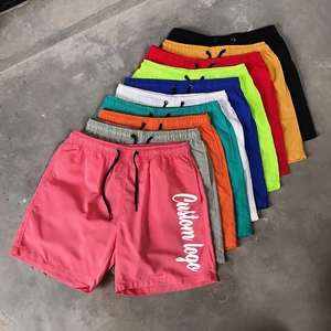 Shorts de sport d'été personnalisés pour hommes, 100 % coton tricoté, coupe oversize, en maille, pour l'entraînement et la gym - Product Image 1