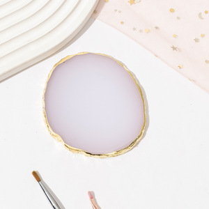 Palette à ongles ronde en agate, plaque de mélange de couleurs pour vernis gel, outil de manucure - Product Image 5