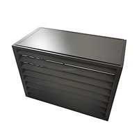 Garde persiennes anti-UV à dessus plat à quatre côtés personnalisé-pare-pluie dissipant la chaleur pour les unités extérieures AC.
