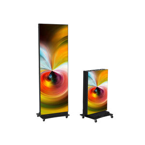 RAYBO katlanabilir reklam makinesi çıkarılabilir Poster ekran mağaza promosyonlar için döküm alüminyum malzeme - Product Image 1