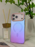Coque de téléphone transparente avec dégradé de couleur mat pour iPhone 18 16 Pro Max 15 Plus 17 Air 14 13 12, protection magnétique anti-chute