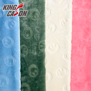 Kingcason mondialement populaire tricoté écologique OEKO-TEX certifié un côté chaud soyeux flanelle <span class=keywords><strong>tissu</strong></span> <span class=keywords><strong>polaire</strong></span> pour les vêtements - Product Image 3