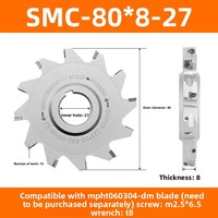 Fraise à trois faces CNC SMC/SMD, lame de scie universelle indexable à revêtement universel, dureté universelle