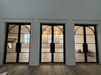 Puertas Francesas a Medida, Diseño Moderno, Estilo Elegante, Material Duradero, Resistentes a la Intemperie, Bajo Mantenimiento, para Uso Doméstico, Venta al Por Mayor