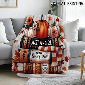 Halloween Pumpkin Ghost <b>Skull</b> Flannel Blanket Throw Blanket Nap Blanket Party Decor Horror <b>Gift</b> Skin Friendly Reversible - Product Image 3