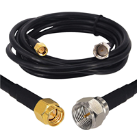 Assemblage de câble coaxial 50OHM RG58 personnalisé d'approvisionnement d'usine avec connecteurs BNC/SMA/TNC/N/UHF pour les télécommunications d'antennes radio