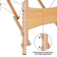 Table de massage portable pliable sur mesure avec étui de transport, hauteur réglable, pour professionnels de la beauté, spa, tatouage, thérapie, lit de soins