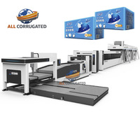 Línea de Producción Automática de Cajas de Cartón Corrugado, Máquina Formadora de Cartón de 3, 5 y 7 Capas