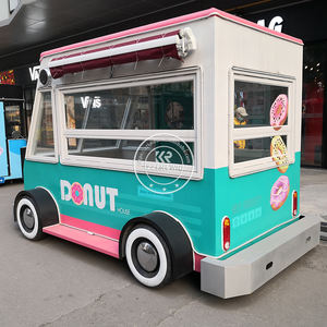 Cute <span class=keywords><strong>Donut</strong></span> Ice Cream Juice Carrito de comida móvil 110V EE. UU. Estándar Comercial Pequeño camión de comida eléctrico - Product Image 3