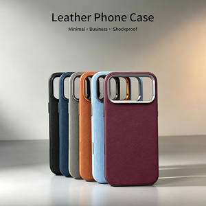 JOYPORODO L207 Nouvelles coques de téléphone magnétiques en cuir PU pour iPhone 17 Pro Max avec chargement sans fil, bouton tactile et protection antichoc - Product Image 4