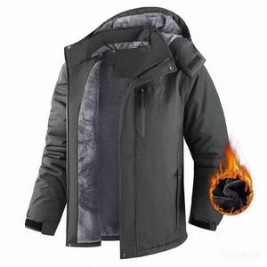 Giacca Invernale da <span class=keywords><strong>Uomo</strong></span> Impermeabile e Antivento con Fodera in Pile Termico, Cappuccio e Colletto Alto con Chiusura a Zip per Sport sul <span class=keywords><strong>Ghiaccio</strong></span> OEM - Product Image 3