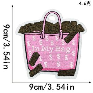 Nouvelle broderie thermocollante rose style western, motif Guitare Café Dollar Howdy Tour Eiffel, patch pour vêtements, chaussures, décoration - Product Image 3
