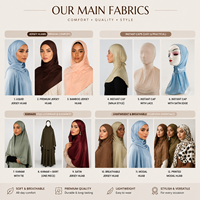 Khimar Hijab en jersey de polyester doux et long, personnalisé, islamique, musulman, pour femmes, provenant de Chine, Moyen-Orient