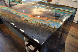 Tinh thể rõ ràng nhiệt độ cao nhựa <span class=keywords><strong>Epoxy</strong></span> Keo <span class=keywords><strong>AB</strong></span> dính cho nhà bếp Countertop đầu xây dựng thực phẩm an toàn cho nhà bếp sử dụng - Product Image 5