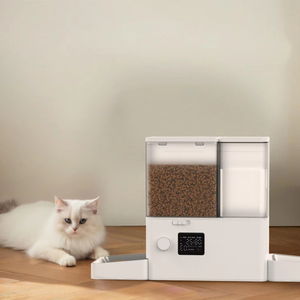 CITICITY Comedero Automático Todo en Uno para Mascotas, Bebedero Inteligente para Gatos con 2 Tazones para Perros Pequeños, Material de Acero Duradero - Product Image 4