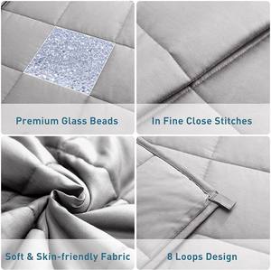 Suministro directo de fábrica para fibra de refrigeración transfronteriza de <span class=keywords><strong>Amazon</strong></span> para manta ponderada Técnica tejida Uso doméstico Manta ponderada - Product Image 4