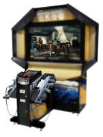 Machine d'arcade populaire JSJM à monnayeur pour jeux vidéo, simulateur de tir sur les fantômes, accessoires en plastique en forme de pistolet pour divertissement, version anglaise