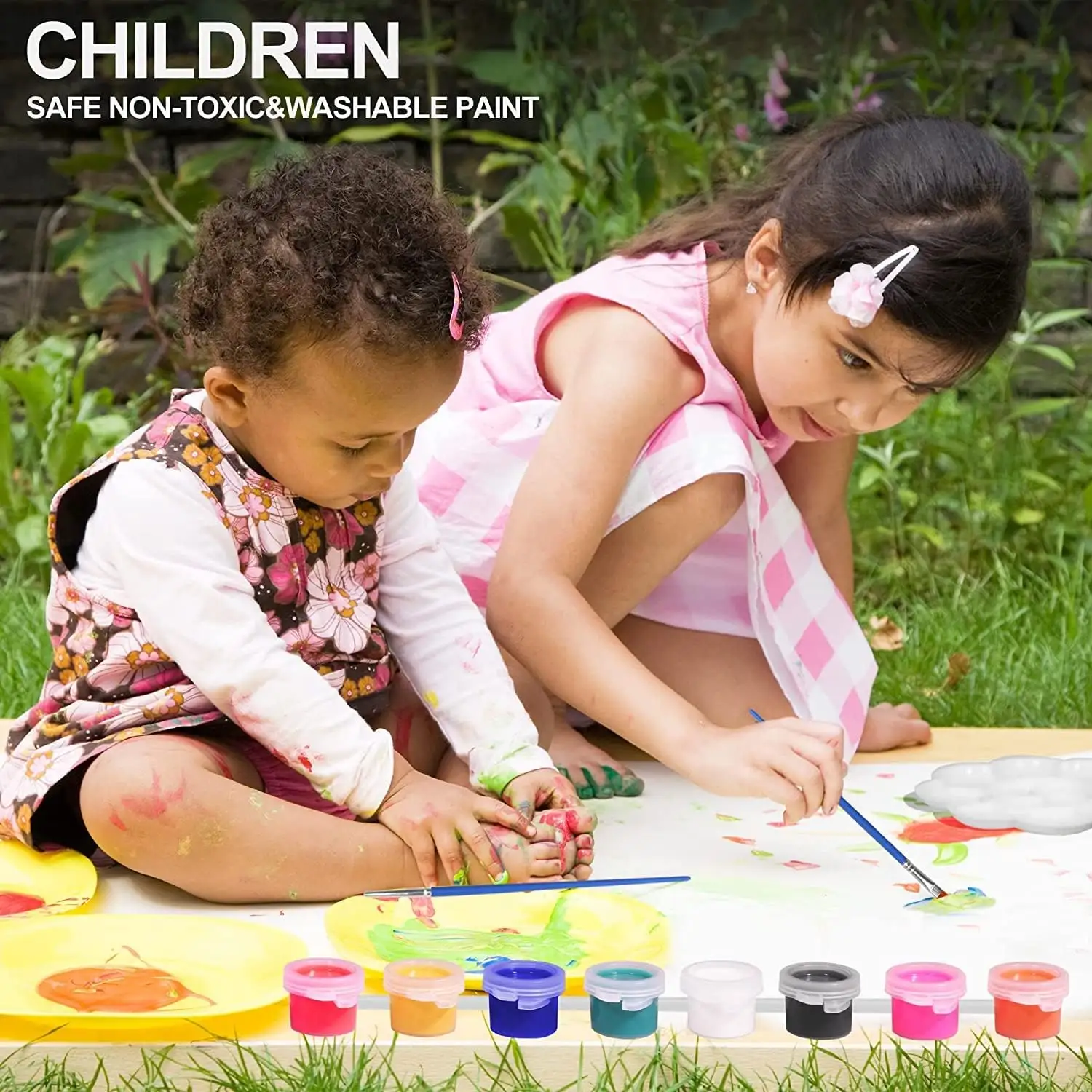Acryl Verf Strips Potten Set Voor Kinderen Volwassenen Met Deksels Ambachtelijke Wasbare Gevulde Verf Creatief Voor Kinderen Handwerk Schilderen
