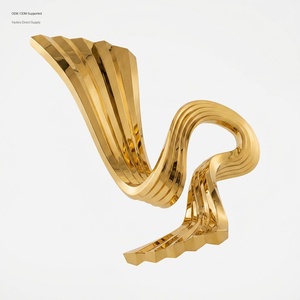 Scultura Astratta di <span class=keywords><strong>Ali</strong></span> d'<span class=keywords><strong>Angelo</strong></span> in Acciaio Inossidabile Lucidato a Specchio per Decorazione Moderna <span class=keywords><strong>da</strong></span> Giardino Esterno, Statua d'Arte in Metallo, Dimensioni Personalizzabili - Product Image 6