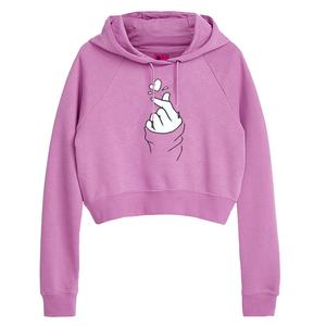 Sweat à capuche imprimé pour femmes, pull décontracté, ample, léger, court, cordon de serrage, nouveauté 2020 - Product Image 6
