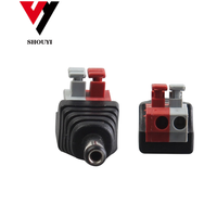 Connecteur CCTV à sertir, connecteur DC 2,1 * 5,5 mm, adaptateur de prise d'alimentation, connecteur DC 12V