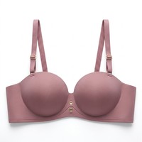 Nouveau Soutien-Gorge Push-Up Sans Coutures Entièrement Rond 2026 avec Détail Œillet Doré, Boucle Dorée et Bretelles Larges – Soutien-Gorge Personnalisé pour Femme