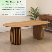 Mesa de Comedor Moderna Nórdica OKAY con Tablero de MDF, Extensible para 6 u 8 Personas