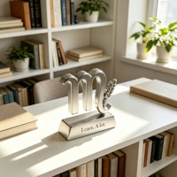 Sculpture du zodiaque en acier inoxydable personnalisée BZY, décoration de bureau moderne, cadeau d'affaires de luxe, fabricant en gros