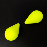 Flotteurs de pêche à la mouche en mousse jaune E[s, type crème glacée, pour montages de pêche