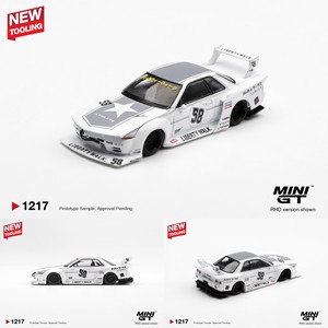 MINIGT 1217 Modèle de <span class=keywords><strong>voiture</strong></span> sport japonaise GTR R32 en alliage moulé sous pression à l'échelle 1:64 - Product Image 1