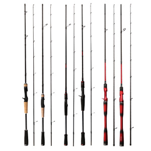 Caña de Pescar de Carbono, Acción M ML MH, Mango Recto, para Pesca de Lubina, Pesca en Playa y Océano, Caña de Pescar Taiwanesa - Product Image 3