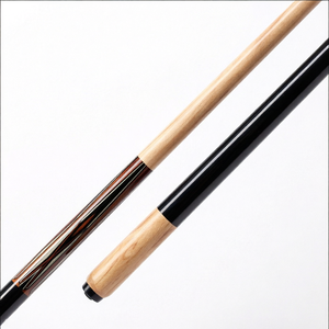 OKHEALING Taco de billar/snooker de alta calidad con eje de fibra de carbono de 13 mm, vástago de arce y unión de acero inoxidable, 2 piezas, 19 oz - Product Image 1