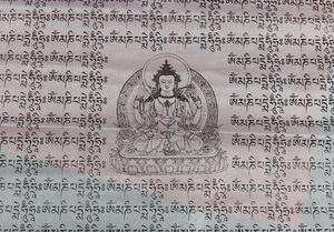 Tíbet Tibten Budista Buda Windhorse Banderas de oración - Product Image 6