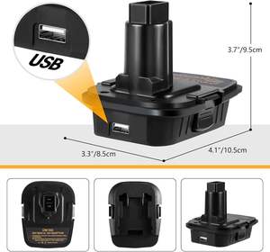 Adaptateur de batterie <span class=keywords><strong>URUN</strong></span> DCA1820 Convertisseur DM18D pour batterie Dewalt 20V & pour batterie Li-ion 18V vers batterie Dewalt 18V Nicad & NiMh - Product Image 2