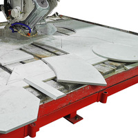 Machine à découper le pierre HUALONG HLSQ-400s à 4 axes, scie à pont à 45 degrés, machine à découper les carreaux pour granit, marbre, plan de travail