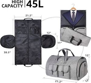 Free sample Luxury Large <b>Ladies</b> <b>Weekend</b> Duffel <b>Bag</b> Suit <b>Bag</b> Carry on Convertible Women Garment <b>Bag</b> - Product Image 6