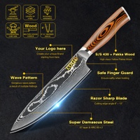 10% de réduction sur le manche en bois jaune avec logo personnalisé Vg10 couteau de cuisine en acier damas à 67 couches pour r AMZ.com