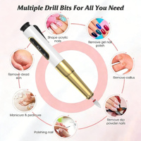 Vantrend Beauty VC-18 Stille Elektrische Nagelboor 25000RPM Borstelmotor Type-C Oplaadbaar Aluminium Pen Vorm LED Groothandel