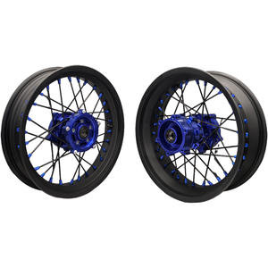Jeu de roues à rayons en aluminium sans chambre à air 21/18/17 pour KTM SMC 690/pour Husqvarna 701/pour GasGas <span class=keywords><strong>700</strong></span> - Product Image 4